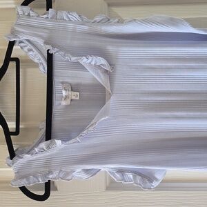 TRUE CRAFT WOMEN'S JUNIOR SLEEVELESS LIGHT BLUE SUMMER RIBBED TOP SIZE XL